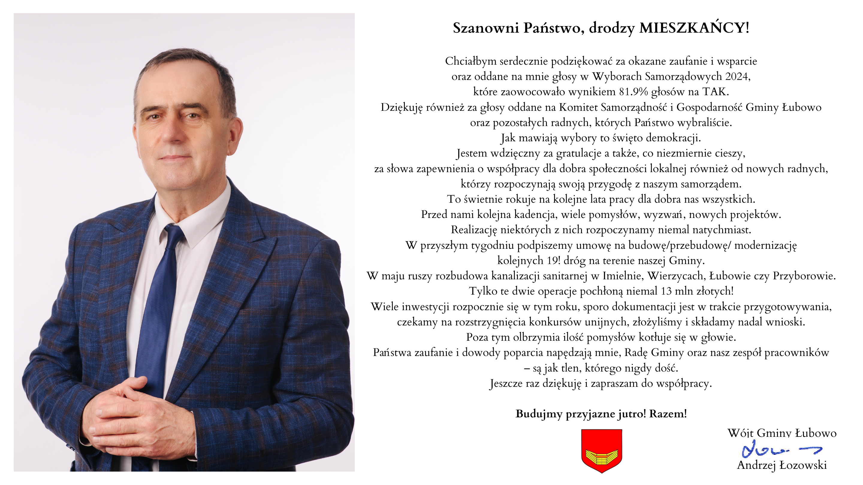 Podziękowania Wójta Gminy Łubowo.png